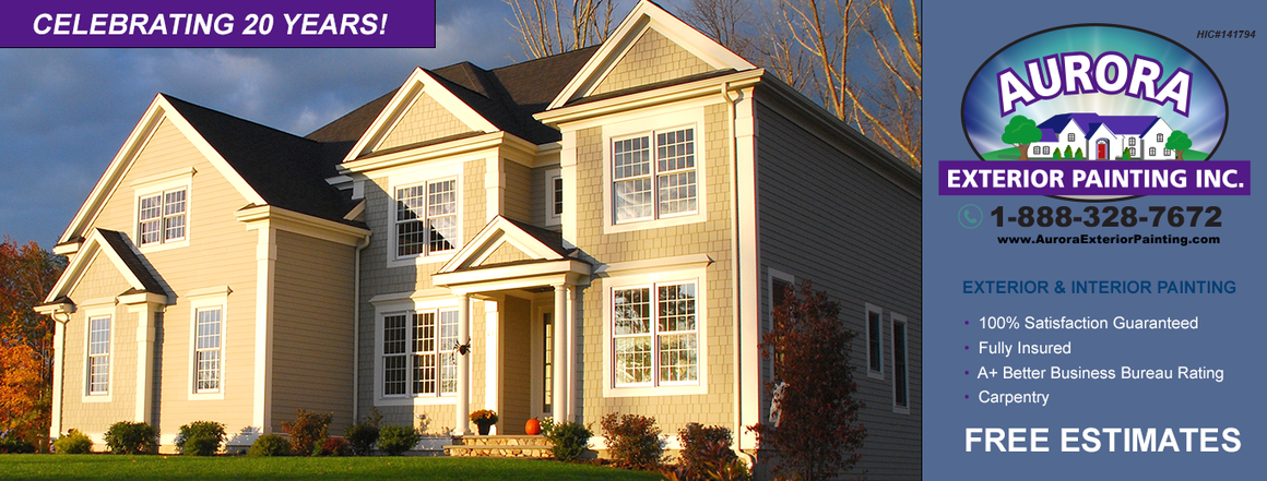 Aurora Exterior Painting Celebrates 20 Years of Transforming Homes in Central and MetroWest Massachusetts