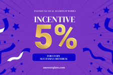 Anessee Glass and Aluminum Works Announces Exciting Referral Program with 5% Incentive