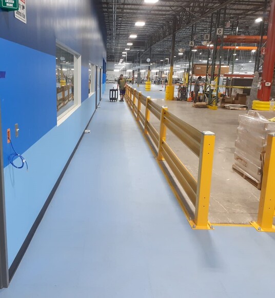A real electrostatic discharge flooring solution for an AI company.