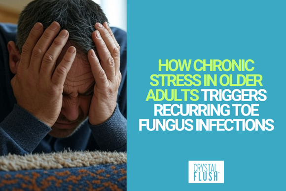 Antifungal Brand Crystal Flush Discusses How Chronic Stress in Older Adults Triggers Recurring Toe Fungus Infections