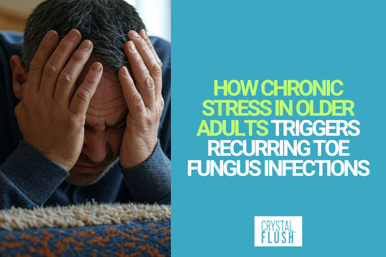 Antifungal Brand Crystal Flush Discusses How Chronic Stress in Older Adults Triggers Recurring Toe Fungus Infections