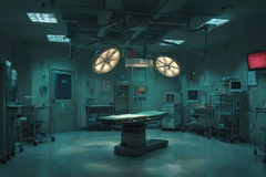 Empty operating room, symbolizing the impact of physicians experiencing disability and the importance of securing physician disability insurance and disability insurance for doctors to protect their careers and income.