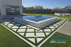 Aqua Squad remodel of back yard Landscaping and Pool addition