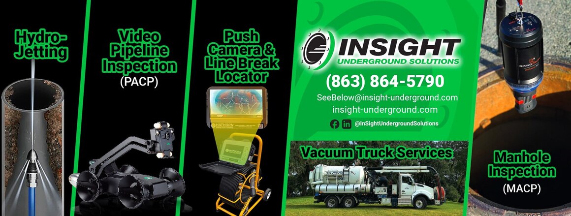 InSight Underground Solutions Sewer Cleaning &amp; Inspection Introduces PACP-Approved Zipcam360 in Lakeland