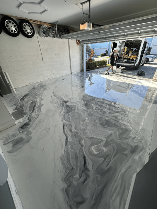 Art Epoxy Designs Showcases Custom Metallic Epoxy Flooring Across South FL