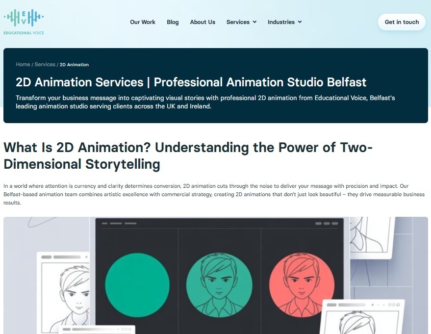 Educational Voice Launches Service Pages On Healthcare And Corporate Animation 