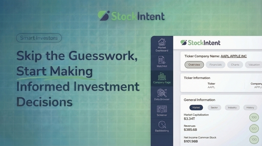 StockIntent Launches Stock Research Platform That Powers Smarter Value Investing and Stock Analysis