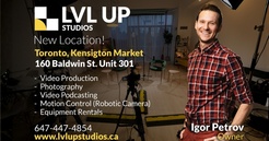 LVL Up Studio Opens 1,000 Sq Ft Creative Production Loft in Toronto