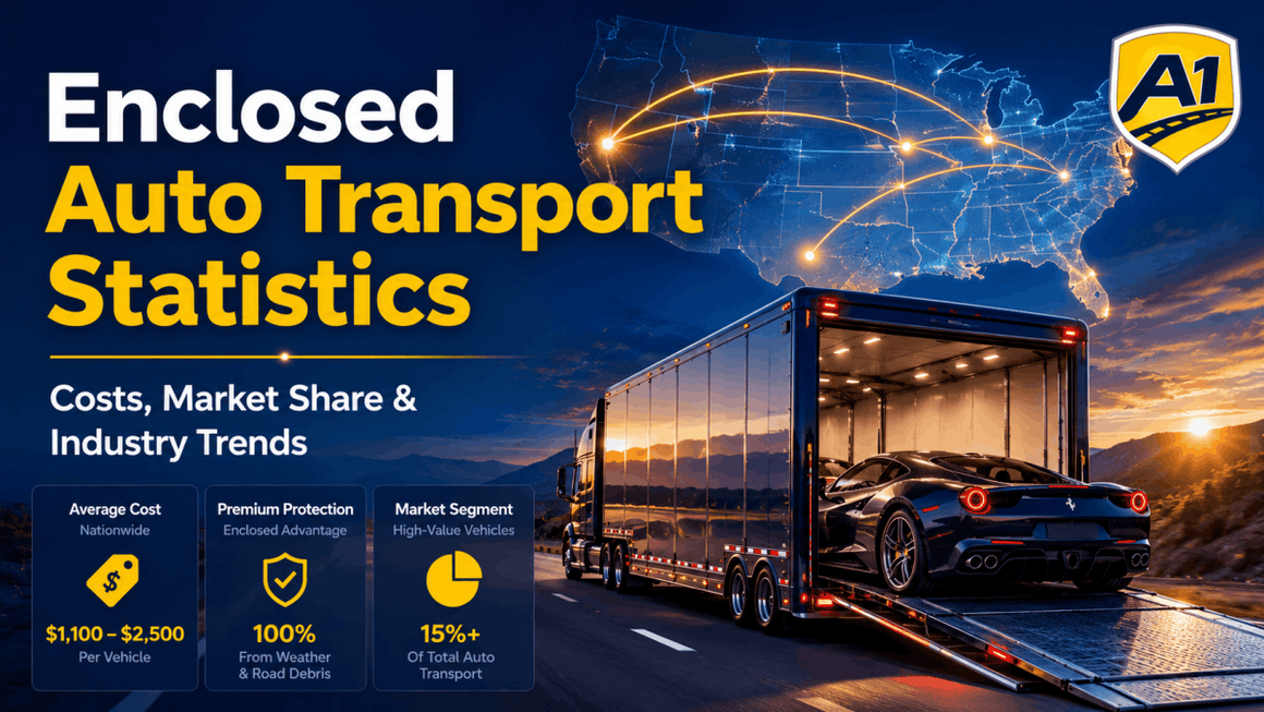 A1 Auto Transport Releases Comprehensive Enclosed Auto Transport Statistics Roundup