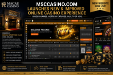 Macau Sporting Club Unveils the Next Generation of MSCcasino.com with Enhanced Online Gaming Experience