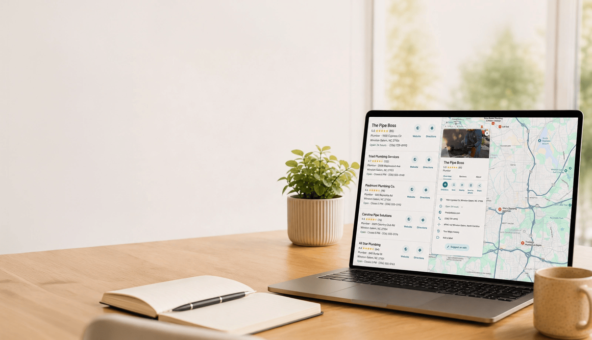 Birch Stream Digital Helps Local Service Businesses Dominate Google Search and Maps in Winston-Salem
