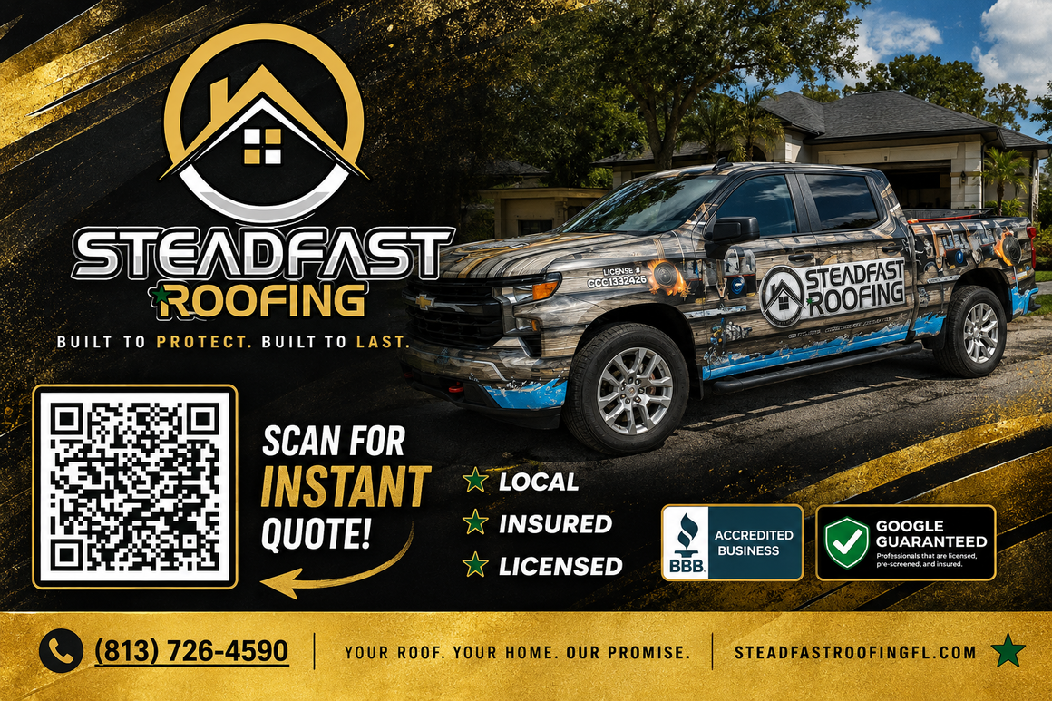 Steadfast Roofing Urges Tampa Homeowners to Inspect Their Roofs Before Small Problems Become Major Damage
