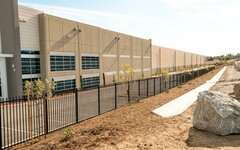 Commercial fence and gate installation for a business property
