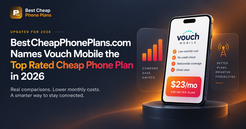 BestCheapPhonePlans.com Names Vouch Mobile the Top-Rated Cheap Phone Plan in 2026