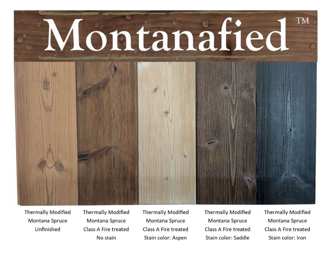 Sustainable Lumber Company Introduces Montanafied Spruce, Montana-Grown and Montana-Made Thermally Modified Siding