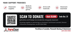 PuroClean of Lansdale Adopts Inglewood Elementary Classroom, Kicks Off $5,000 Fundraiser for North Penn Teacher